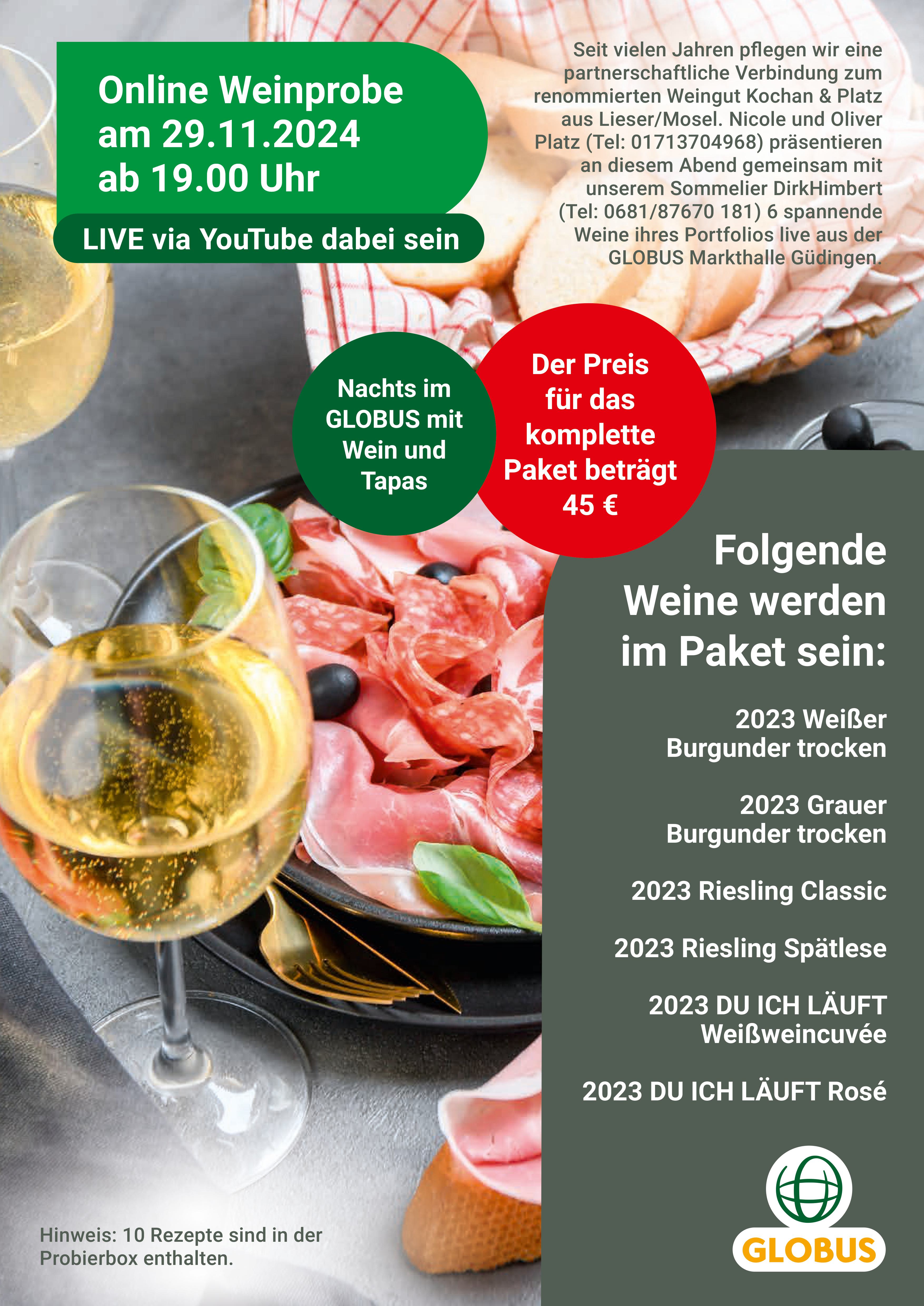 Online Weinprobe 29.11.2024